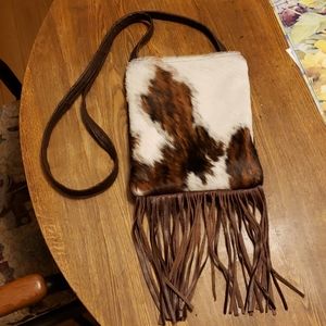 Cowhide purse